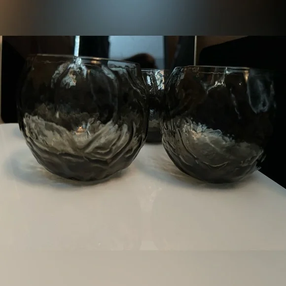 MCM Seneca Driftwood Gray Roly Poly Glasses | Set of 7 - Picture 4 of 4